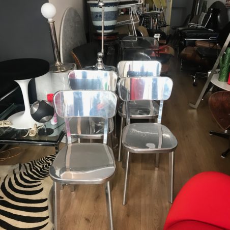 Z Série de 4 chaises aluminium Magis déjà vu
