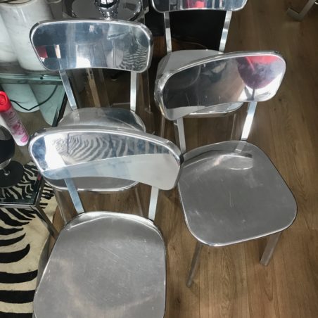 Z Série de 4 chaises aluminium Magis déjà vu